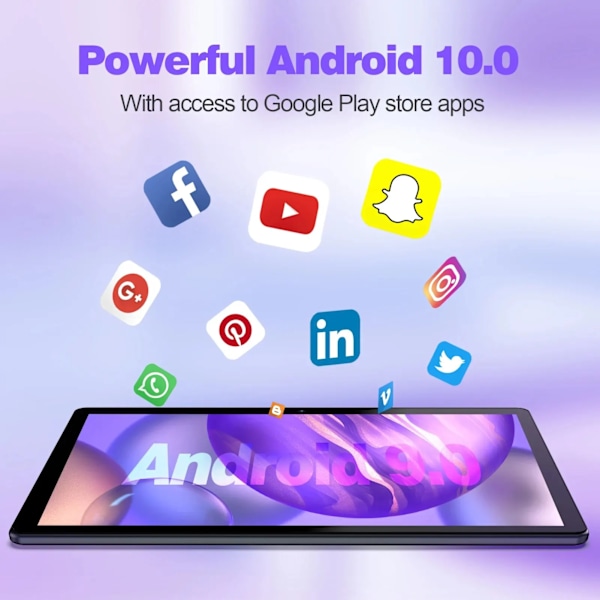 10 tuumainen tabletti PC SIM korttipaikalla Android 10 64 GB neliydin kosketus näyttö