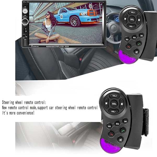 2 din auto radio 7" HD autoradio multimedia soitin