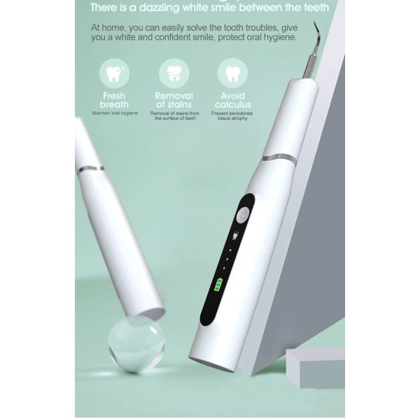 LCD Ultralyd Elektrisk Tand Scaler Dental Hygiejne Calculus Scaler Hviding Oral Tand Tandsten Fjerner Plet Tænder Renser