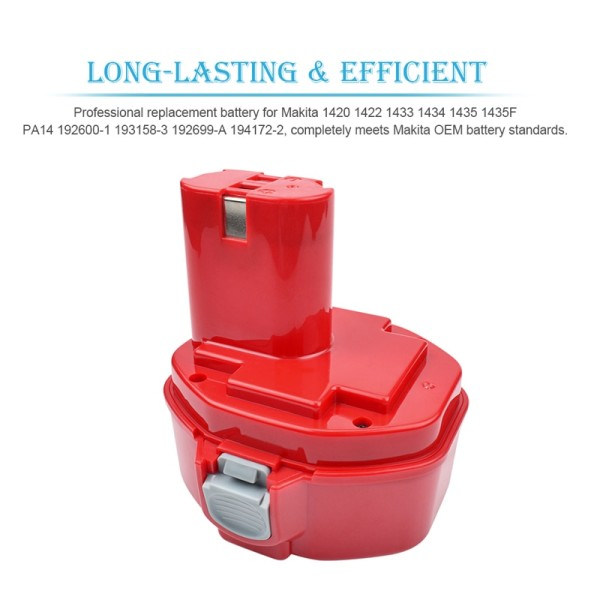 Byte batteri för Makita 14,4V 3500mAh Ni MH uppladdningsbart batteri elverktyg
