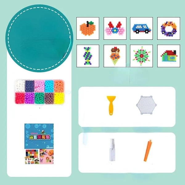 10 Färger 1000 Magiska Vatten Dimma Magic Pärlor Handgjorda Diy Magic Beads Pedagogiska Pussel Barn Leksaker