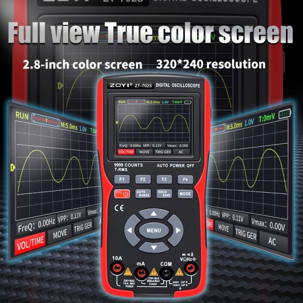 Digital Oscilloskop Multimeter Profesjonell Tester