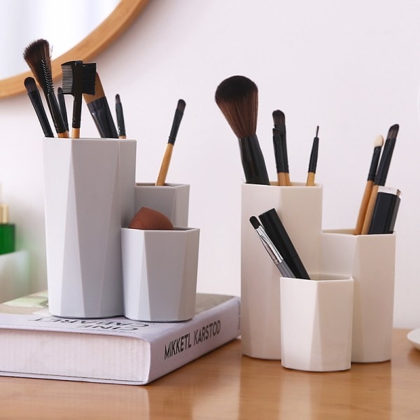 Desktop Arrangør Omklædning Bord Badeværelse Opbevaring Øjenbryn Blyant Makeup Arrangør Holder