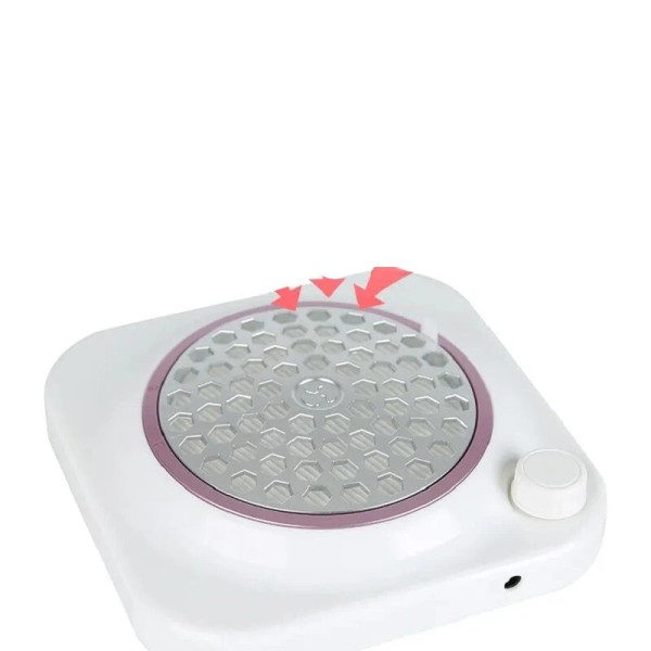 Nagel Dammsamlare Med Återanvändbart Filter Kraftfull Vacuum Fläkt Akryl Nagel Tech Damm Samlare