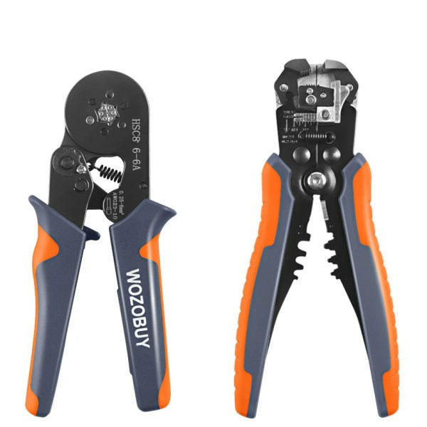 Crimper Verktyg,Ratchet Crimping Verktyg Kit-Wire Stripper &  Crimper Plier