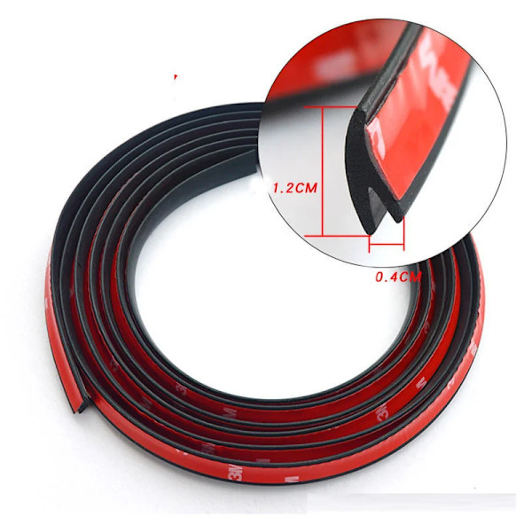 Y Shape Auto Window Gap Protection Bil Sealing Strips Gummi