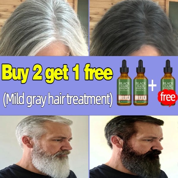 Anti grå hår essens hår sverting serum hvit hår behandling hvit til svart hår reparasjon pleie