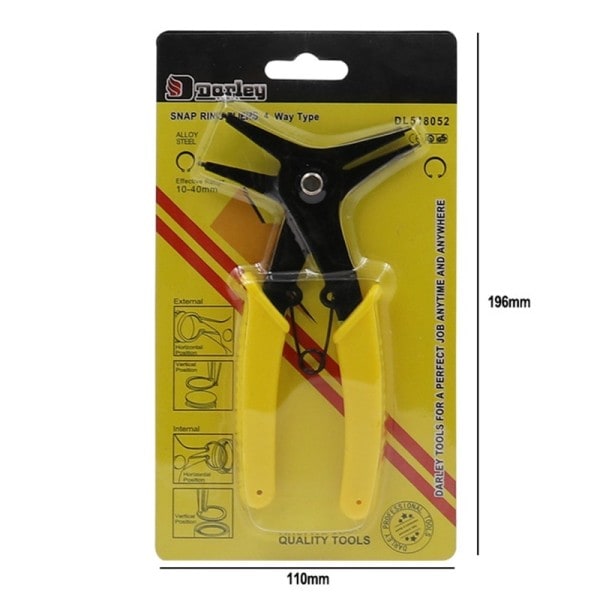 Dual-purpose Låsring Tang  Genmontering Værktøj Professionelt Snap Ring Tang