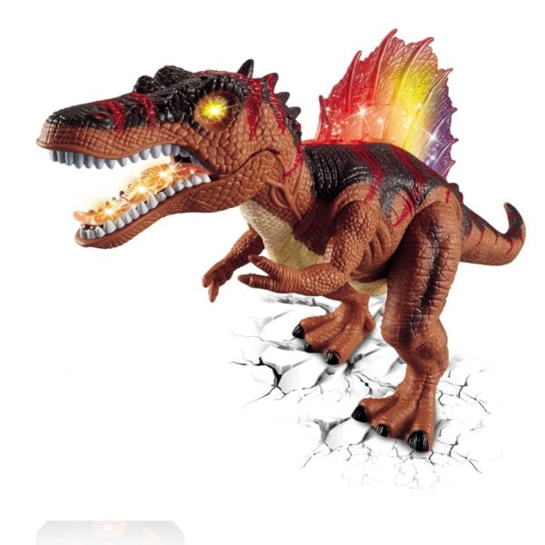 RC Dinosaur Elektrisk Fjernbetjening Kontrol Dino LED Light Up Realistisk Dino Legetøj