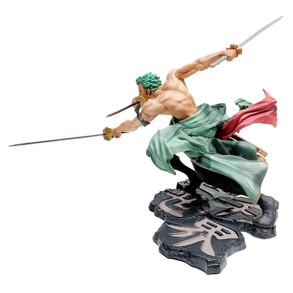 18CM One Piece Luffy Figur Roronoa Zoro Three-Blade Sa-Maximum Manga Anime Statue PVC Action Collection Model Legetøj
