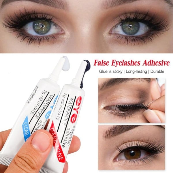 Falske øjenvipper lim Klar hvid Mørk sort vandtæt øjenvipper lim falske øjenvipper makeup klæbende kosmetik værktøj