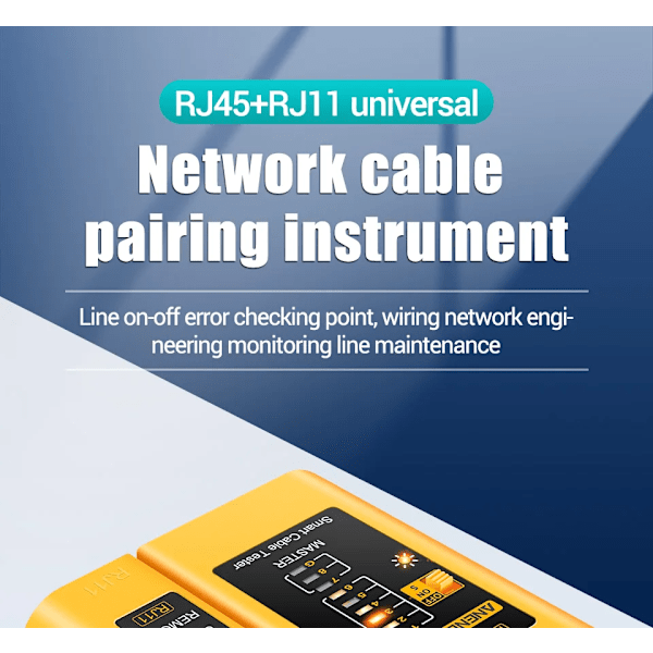 Kabel LAN tester Nettverk Kabel Tester CAT5 UTP LAN Kabel Tester Nettverksverktøy