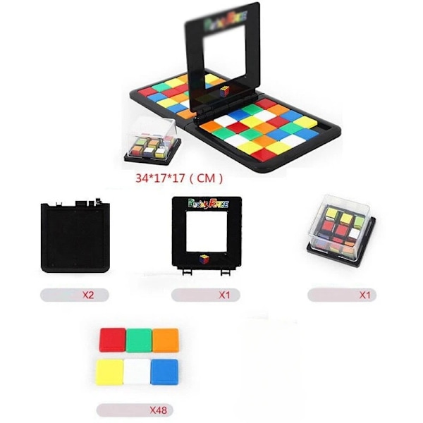 Barn Farge Slag Square Race Spill Foreldre-Barn Square Desktop Puslespill Læring Pedagogiske Leker