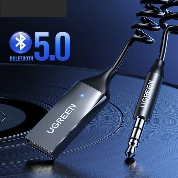 Bluetooth Aux Adapter Trådløs Bil Bluetooth Receiver USB til 3,5mm Jack Audio Music Mic Handsfree Adapter