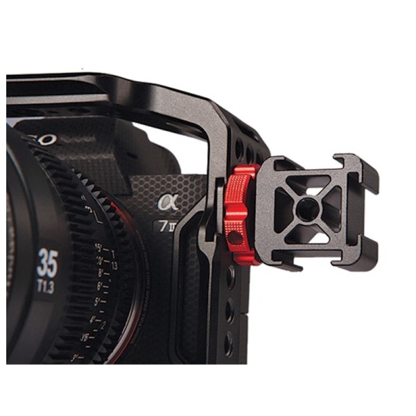 Trippel Kald Sko 1/4'' Skrue Adapter Forleng Mikrofon Fylle Lys Monitor Magic Arm DSLR Kamera Tilbehør
