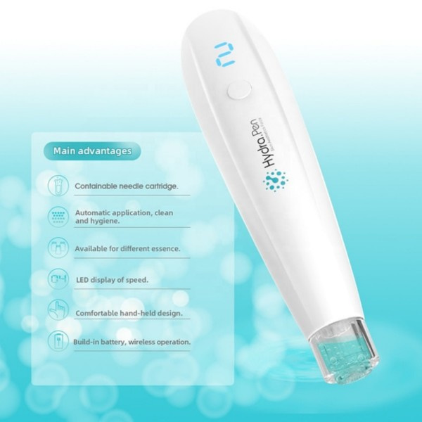 Trådlös Hydra Pen H2 Med 22PCS Gratis Nålar Ansiktsbehandling Stam Cell terapi Professionell Microneedling Penna