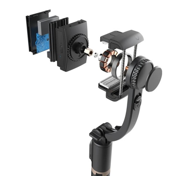 Mobil Video stabilisator Bluetooth selfie stick stativ Gimbal Stabilizer För Smartphone Live vertikal fotografering fäste