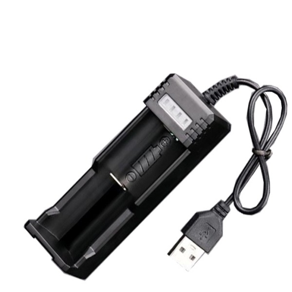 Universal USB Smart Enkel Slot Laddare 18650 Lithium Laddare för Ficklampa Leksak 18650 14500 26650 3,7V-4,2V Lighting Ström Bank