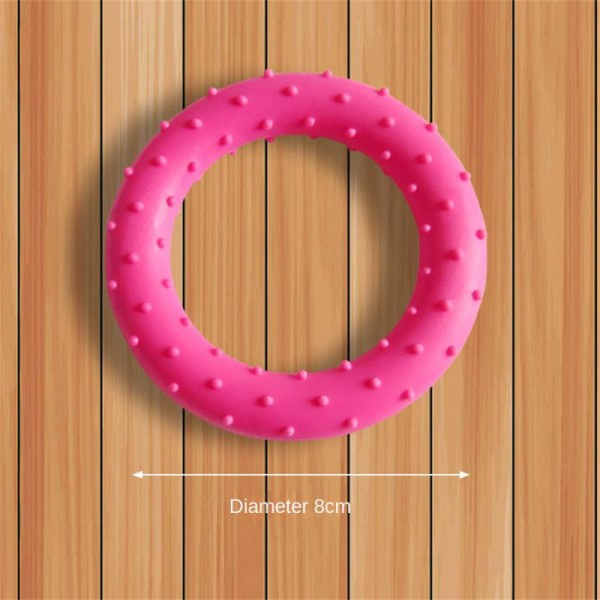 Antibitt Trening Ring Puller Diameter 8cm Hund Leker Høy Kvalitet Aggressiv Tygge Torn Sirkel Kjæledyr leketøy