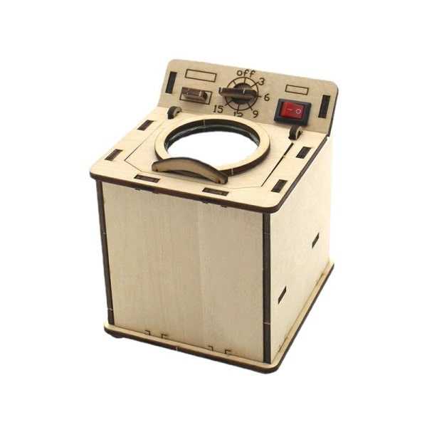 Tvätt Maskin Modell Simple Diy Teknik Liten Produktion Handgjorda Leksaker