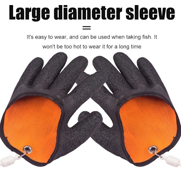 Fiske handsker Anti-skrid Beskyt Hånd mod Puncture Rad Fisherman Professional Fang Fisk Latex Jagt handsker