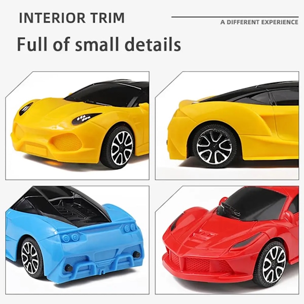 1 osa simulaatio kaukosäädin ohjaus auto satunnainen väri malli sähkö 2-suuntainen Rc urheilu auto lelu