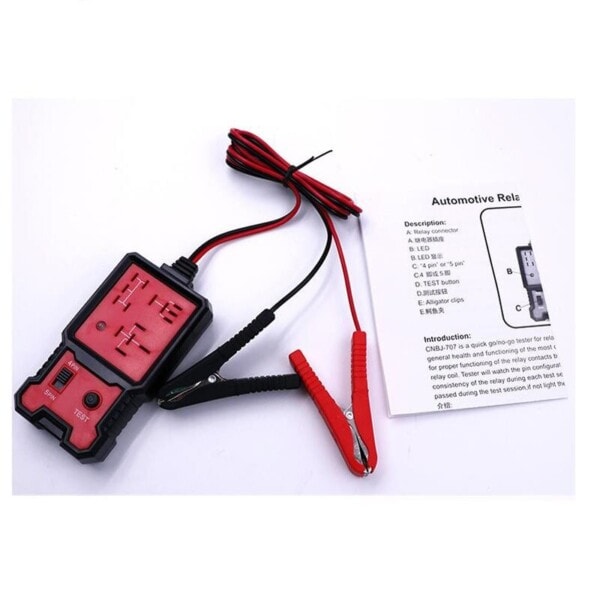 12V Bil Relæ Tester Automotive Elektronisk Relæ Tester LED Indikator Lys Batteri Kontroller