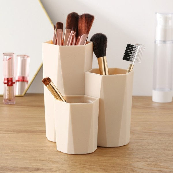 Desktop Arrangør Omklædning Bord Badeværelse Opbevaring Øjenbryn Blyant Makeup Arrangør Holder