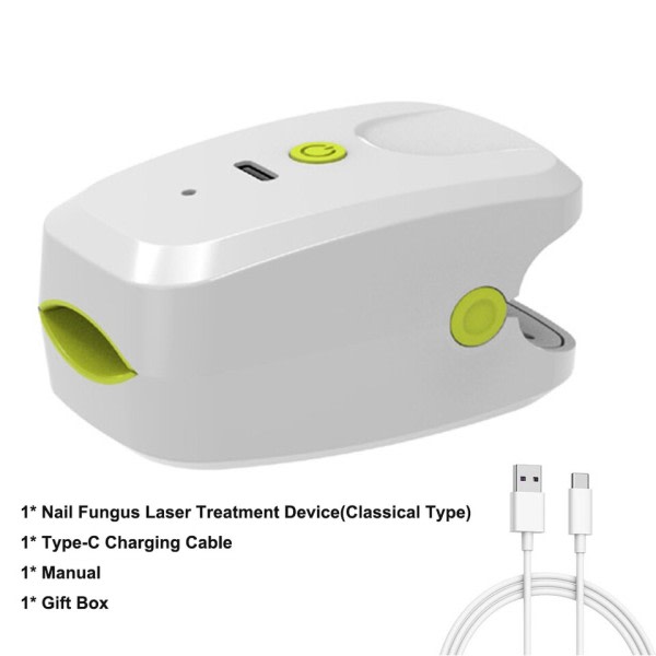 Nagel svamp rengöring laser enhet blått ljus nagelterapi