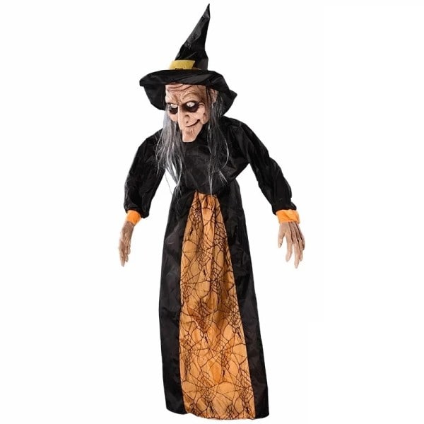Halloween Heks Spøgelse Dekor Rædsel Vedhæng Glødende Prank Rekvisitter Elektrisk Legetøj