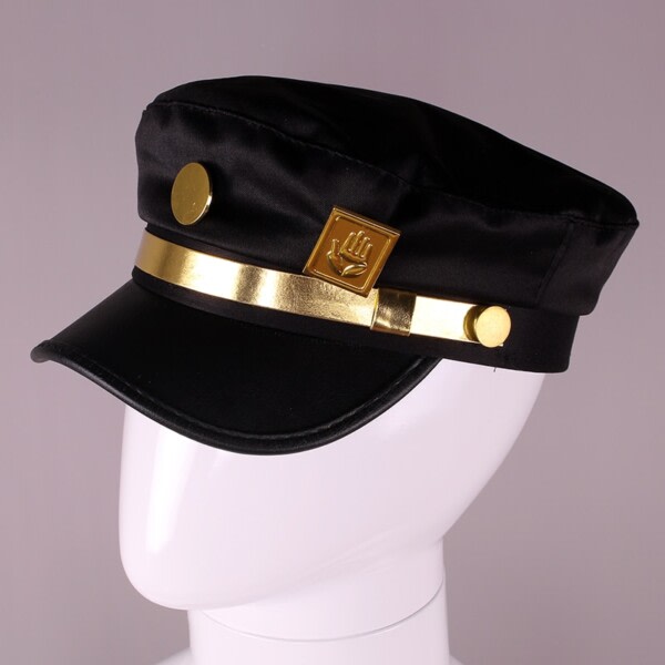 Bisarr Äventyr Cosplay Cap Jotaro Kujo Cosplay Accessoarer Hats Army Military Flatcap