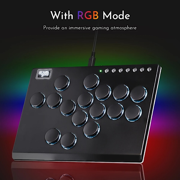 Metal Joystick Hitbox Controller Arcade Fighting Stick For PC/Ps3/ Ps4 / Switch/Steam
