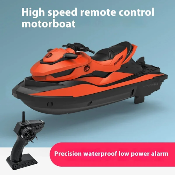 Fjernbetjening Båd 2,4G RC Jet Ski Mini Elektrisk Motorbåd til børn dobbelt motor Sommer Vand Leg