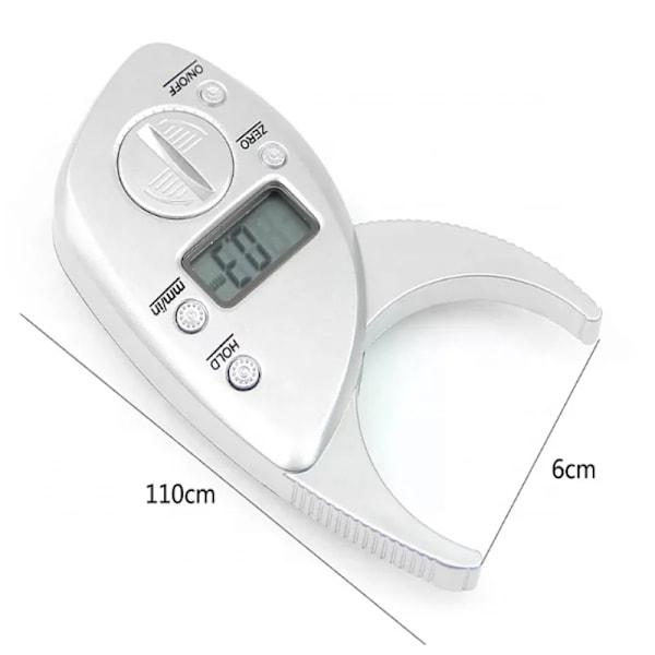 Ny Digital Body Fat Caliper Monitorer Elektronisk LCD Digital Body Fat Analyzer