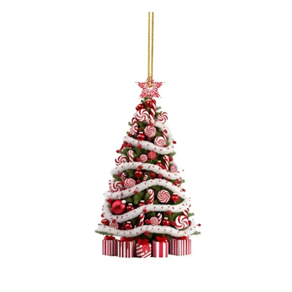 Jul Träd Hängande Ornament Hänge Jul Hem Bord Inredning present