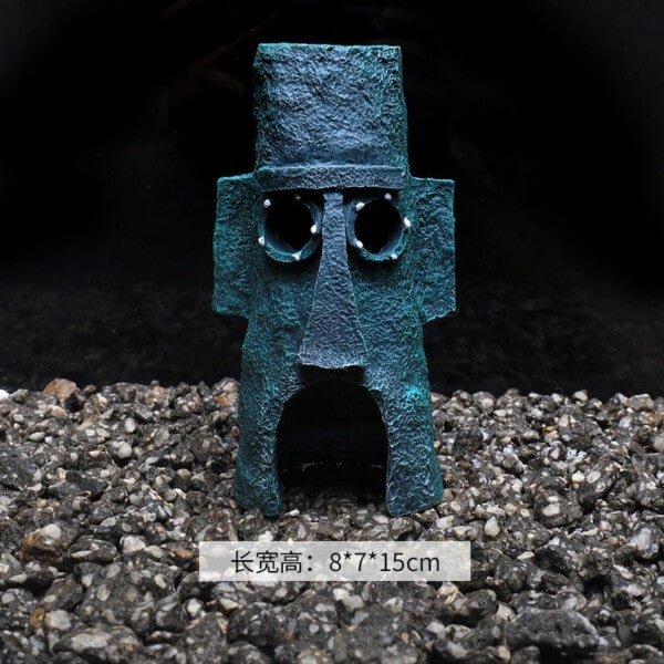 Undervatten SpongeBobs Akvarier Patrick Star Ananas Hus Tecknad film Fisk Tank