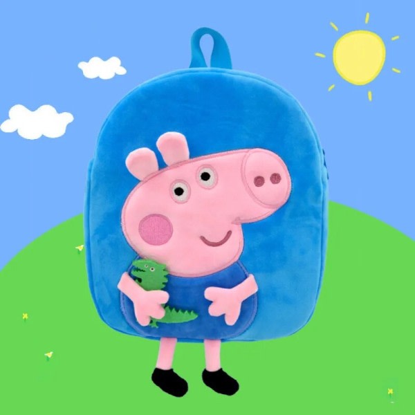 Peppa gris barn plysch ryggsäck George dagis ryggsäck tecknad axel väska