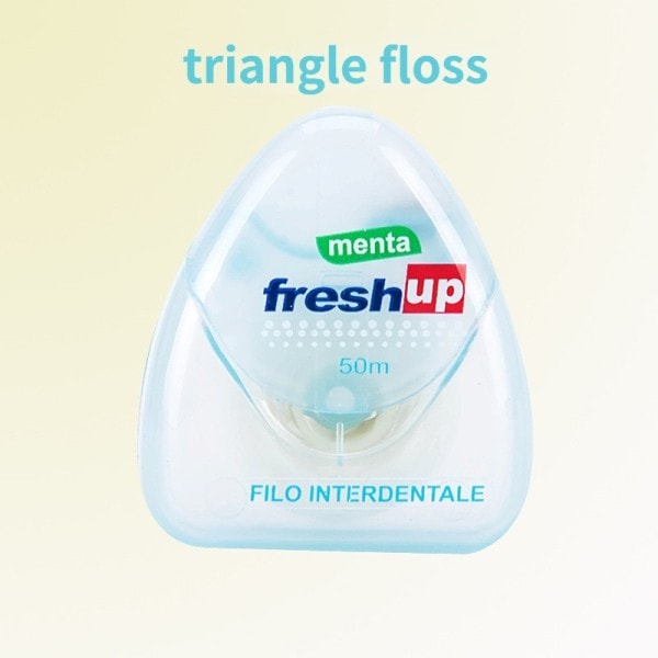 50M Mikro Vax Pepparmynta smak Dental Flosser Interdental Borste Tänder Stick Tandpetare Floss