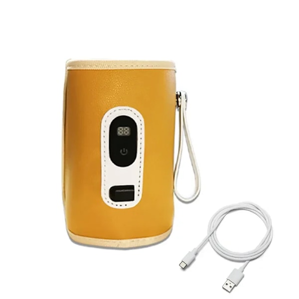 USB Baby Mjölk Flaska Värmeväska Universal Digital Display Sköterskor flaska värmare Bärbar Baby Mjölk Värme Keeper för resor
