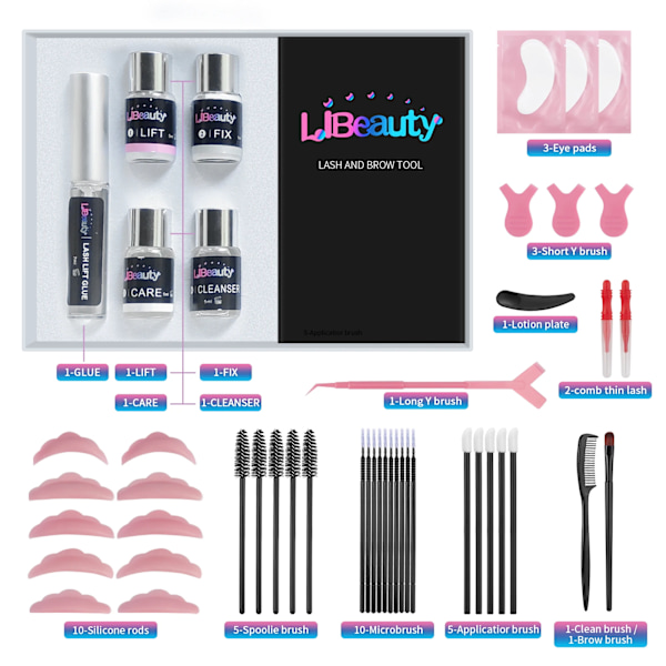 Fast Lash Lift Kit Lash Lift Eyelash Lifting Eyelash Enhancer Calia Set Lashes Perm Complete työkalulla