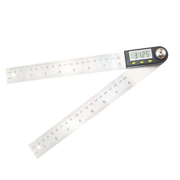 200 mm   Digital   Vinkel   Regel   Hældningsmåler   Protractor   Rustfrit   Stål