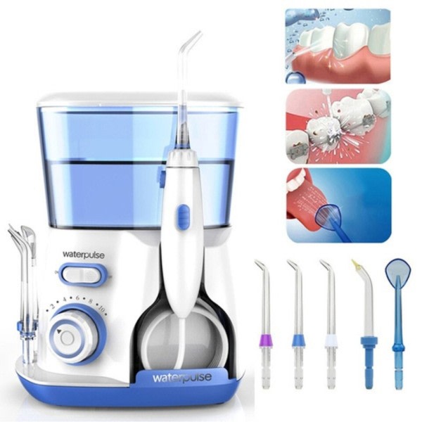 Oral Irrigator 5st Tips Dental Water Flosser Elektrisk Cleaner 800ml Oral Hygiene Dental Flosser