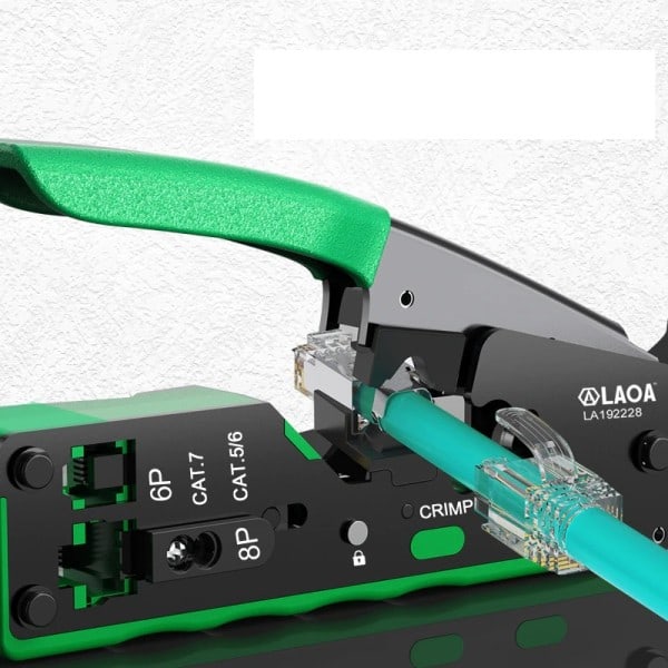 Nettverk kabel tang nettverk verktøy krymping tang palmestørrelse nettverk tang multifunksjonell wire stripper