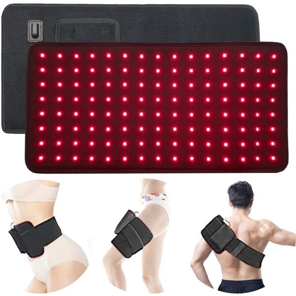 Flexibel Bärbar Wrap LED Terapi Stor Pad för rygg axel leder muskel smärta lindring