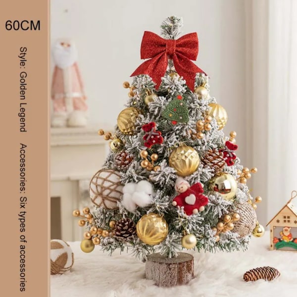 Bord LED Jule Træ Festival Dekoration  Lys Fyrer Træ Mini Xmas Tree Jule Dekoration