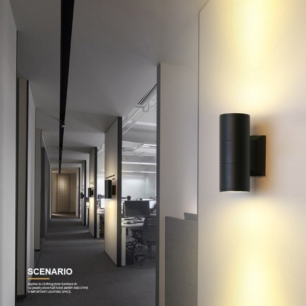 Vanntett Hjem Dekor COB LED Vegg Lampe Dobbel Hode Vegg Lys