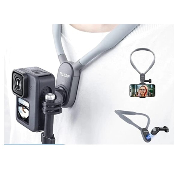 Hals Hold Mount for GoPro Hero 11 10 9 8 7 6 5 Insta360 DJI Osmo Action2 Samsung Smartphone  Magnetic GoPro Tillbehör