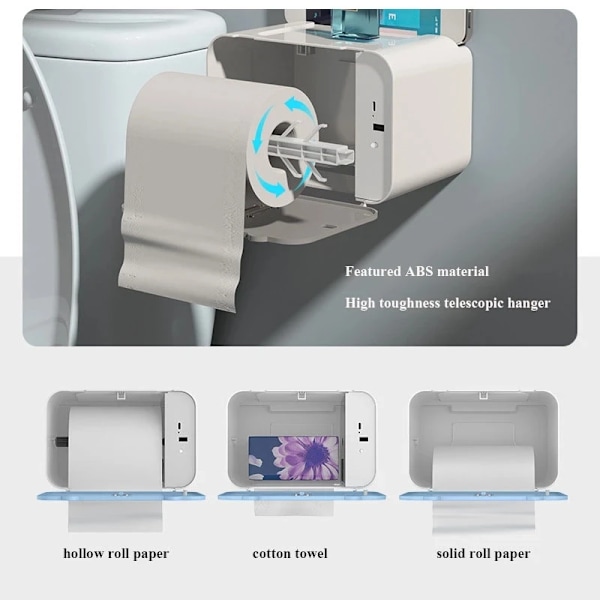 Induktio WC paperi pidike hylly automaattinen paperi Wc paperi teline seinälle wc paperi annostelija kylpyhuone tarvikkeet