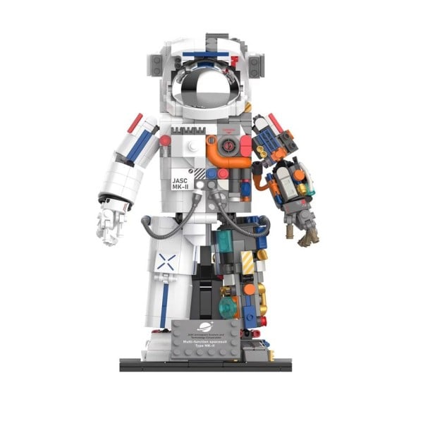 3D Halvkrop Robot Rum Astronaut Model Legetøj Robot Rummand Bygningsblokke