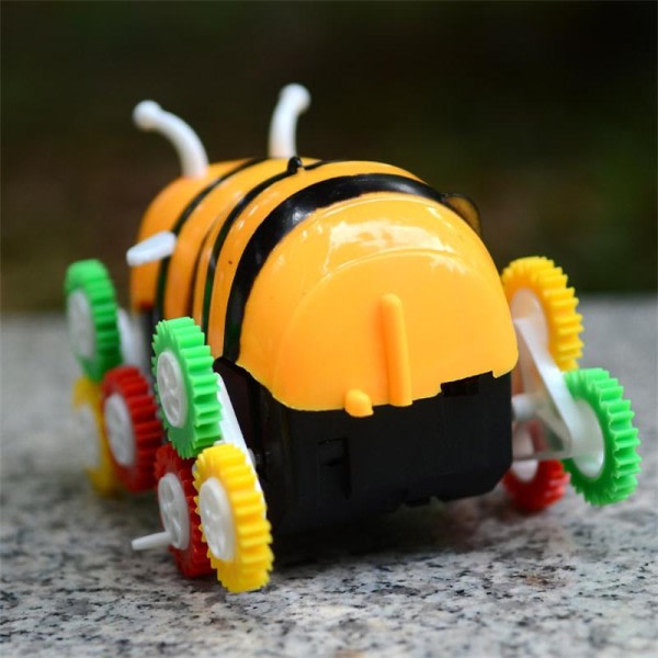 Elektrisk Farverig Tegnefilm 12 hjul Bee 360 Grader Tumbling Bil Legetøj